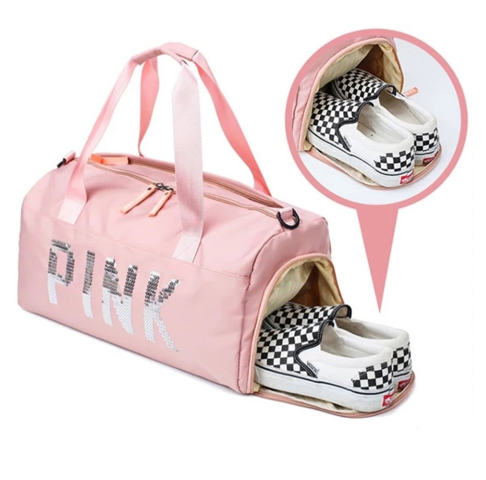 BOLSO DE GIMNASIO O VIAJE PINK