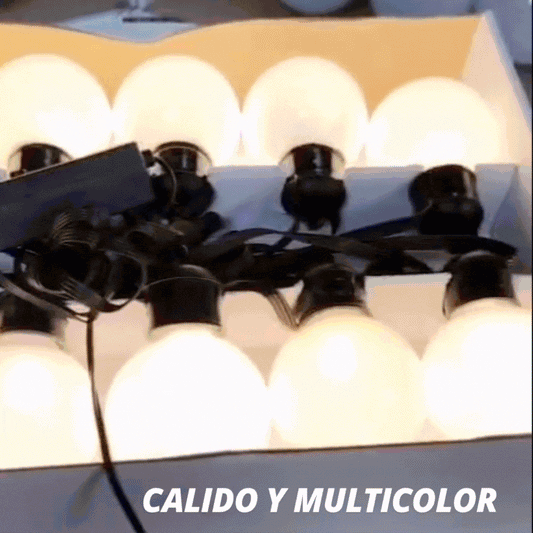 Guirnalda LED 2 en 1 - CALIDO Y MULTICOLOR