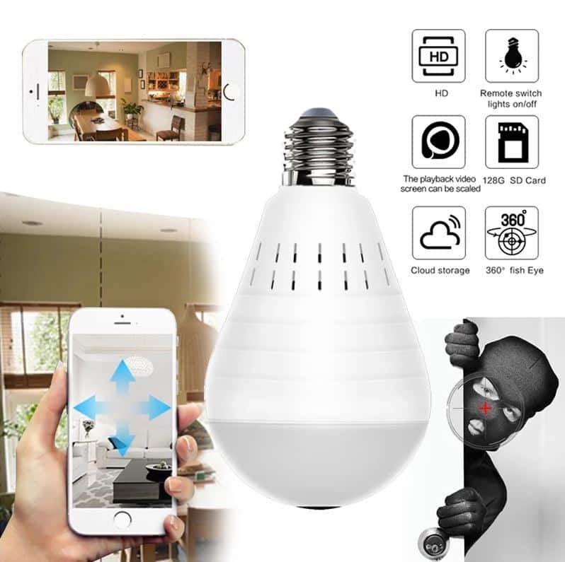 Lampara con Cámara 360° HD® + ENVIO GRATIS