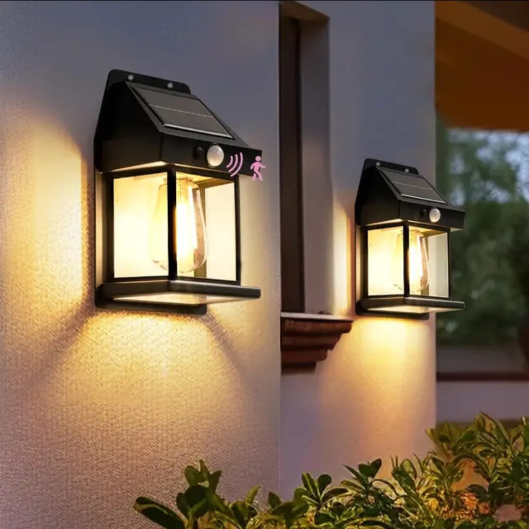 APLIQUE SOLAR TIPO FAROL VINTAGE