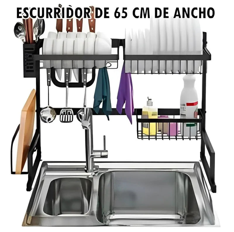 ESCURRIDOR SECAPLATOS INOXIDABLE + ENVIO GRATIS
