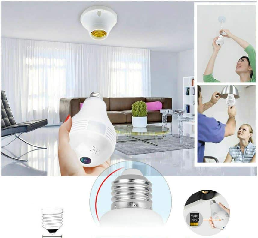 Lampara con Cámara 360° HD® + ENVIO GRATIS