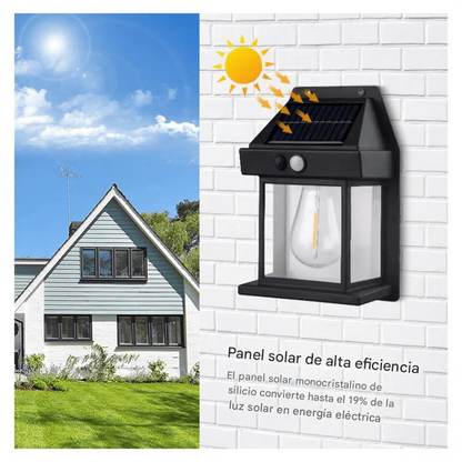APLIQUE SOLAR TIPO FAROL VINTAGE