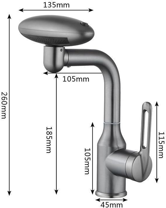 GRIFO DE LAVADO PREMIUM EN ACERO INOXIDABLE