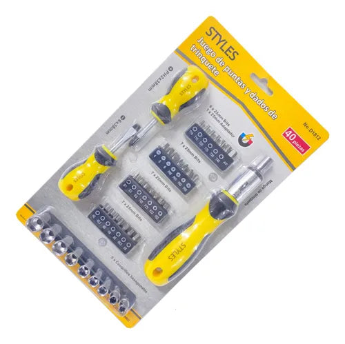 JUEGO 40PCS DESTORNILLADOR