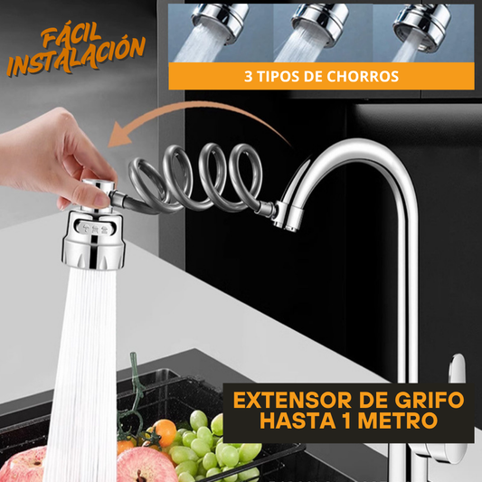 Extensor con Regulador de Flujo para Grifo + Envío gratis