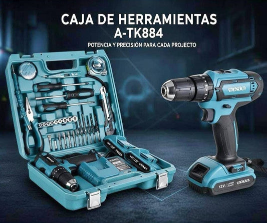 TALADRO ATORNILLADOR CON PERCUTOR 12V