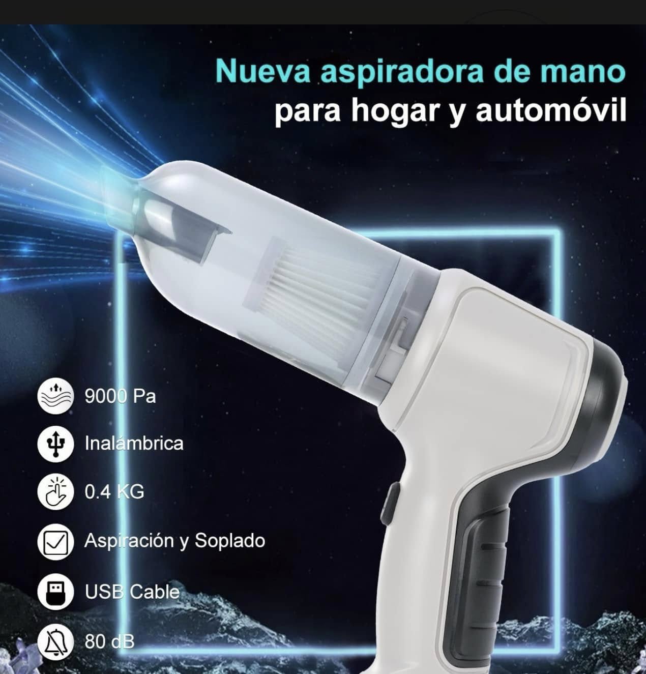 Aspiradora Sopladora Portátil