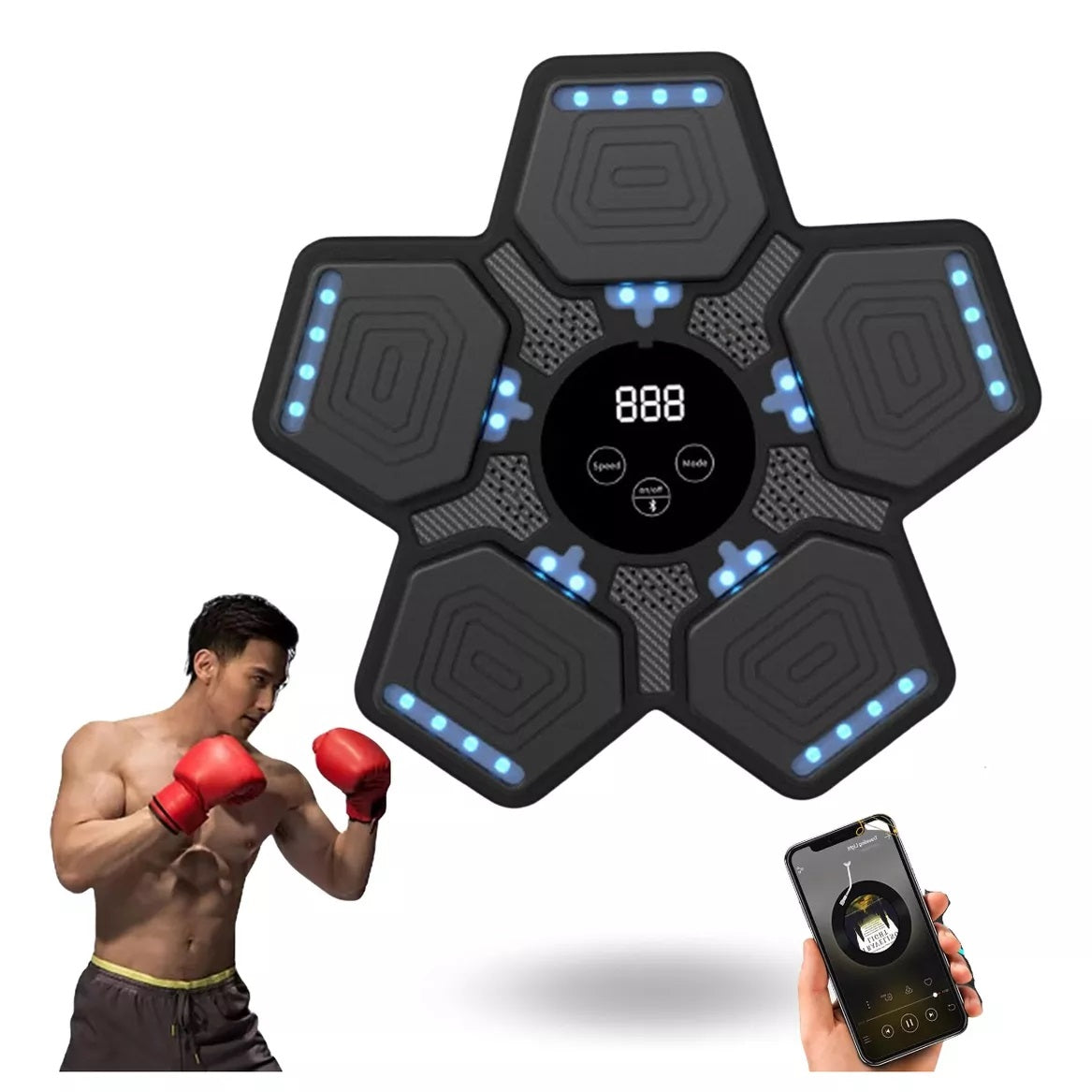 Maquina De Boxeo Musical Con Bluetooth