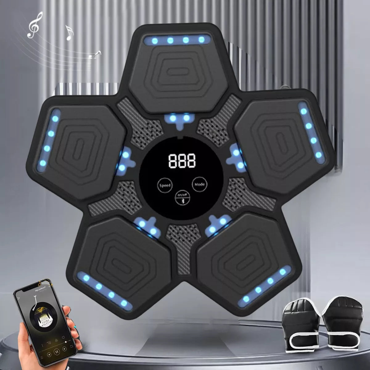 Maquina De Boxeo Musical Con Bluetooth