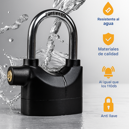 CANDADO LARGO CON ALARMA + ENVIO GRATIS
