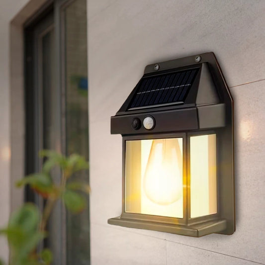 APLIQUE SOLAR TIPO FAROL VINTAGE